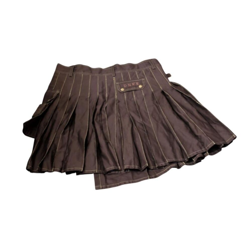 Damn Near Kilt'em Utility Kilt Brown 100% Cotton Cargo Pockets XL - Picture 3 of 6